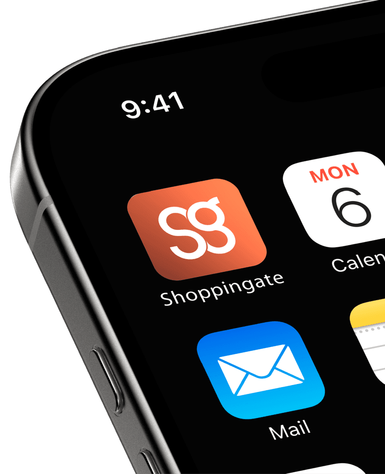 Shoppingate App on Phone